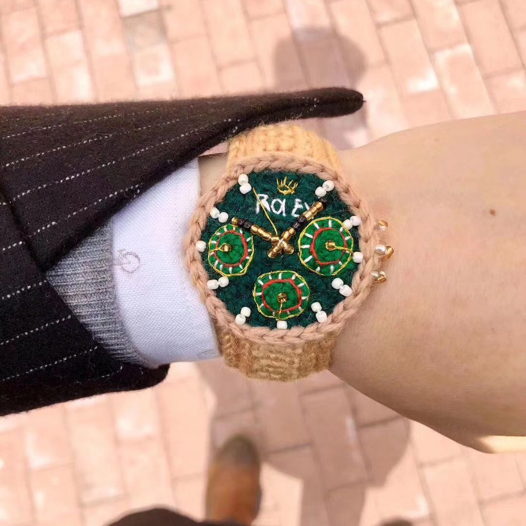 DIY 롤렉스 뜨개질 시계 만들기 남자친구 시계선물