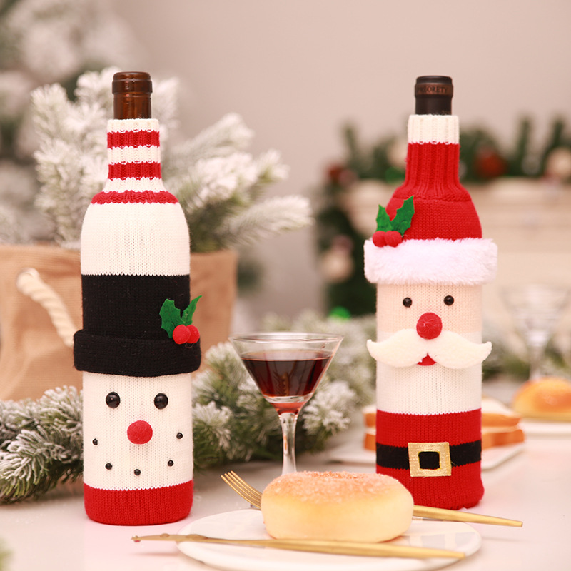 크리스마스 와인병 케이스 눈사람 산타 세트 와인포장