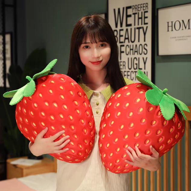35cm 딸기 인형 쿠션